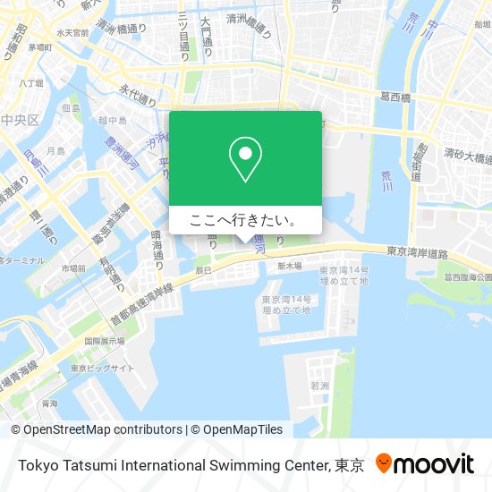 Tokyo Tatsumi International Swimming Center地図