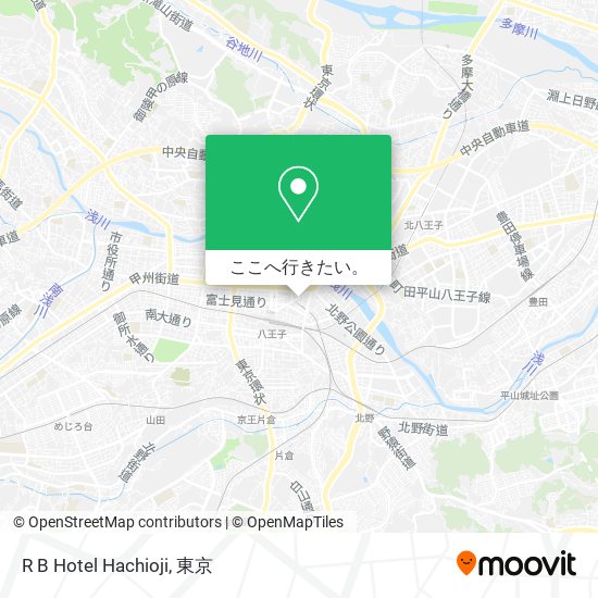 R B Hotel Hachioji地図