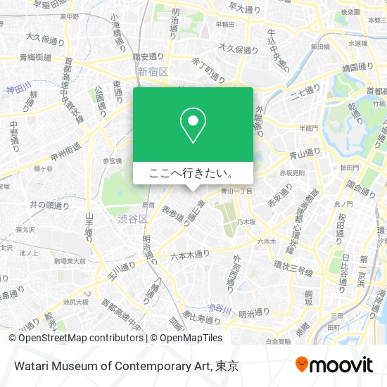 Watari Museum of Contemporary Art地図
