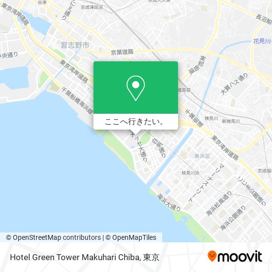 Hotel Green Tower Makuhari Chiba地図