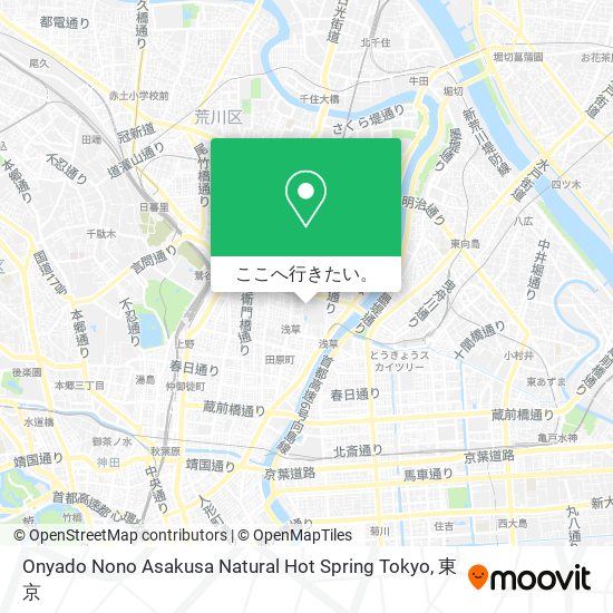 Onyado Nono Asakusa Natural Hot Spring Tokyo地図