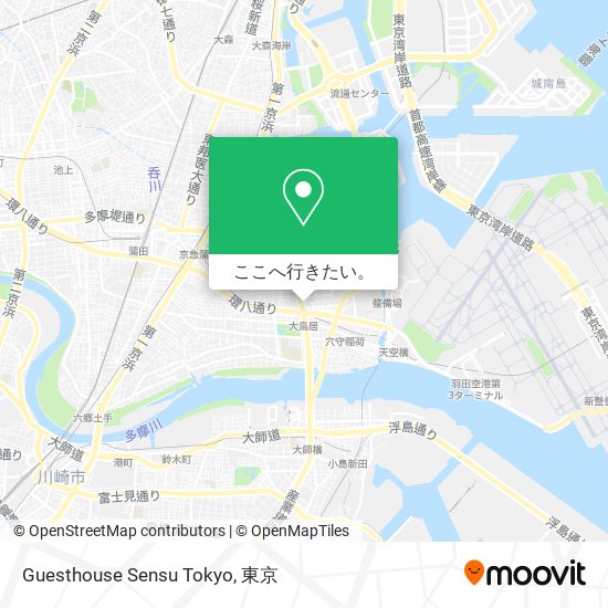 Guesthouse Sensu Tokyo地図