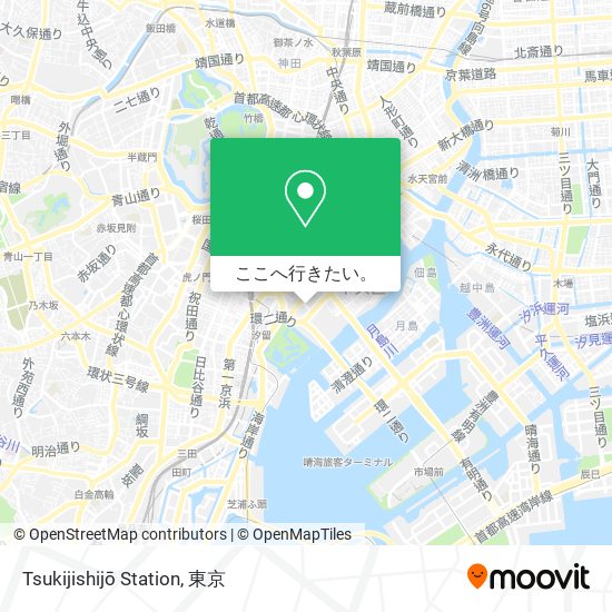 Tsukijishijō Station地図