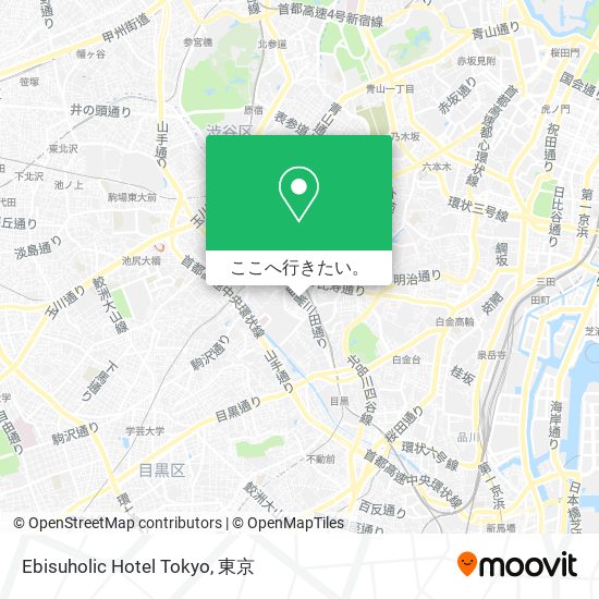 Ebisuholic Hotel Tokyo地図