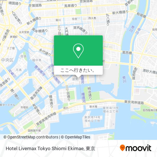 Hotel Livemax Tokyo Shiomi Ekimae地図
