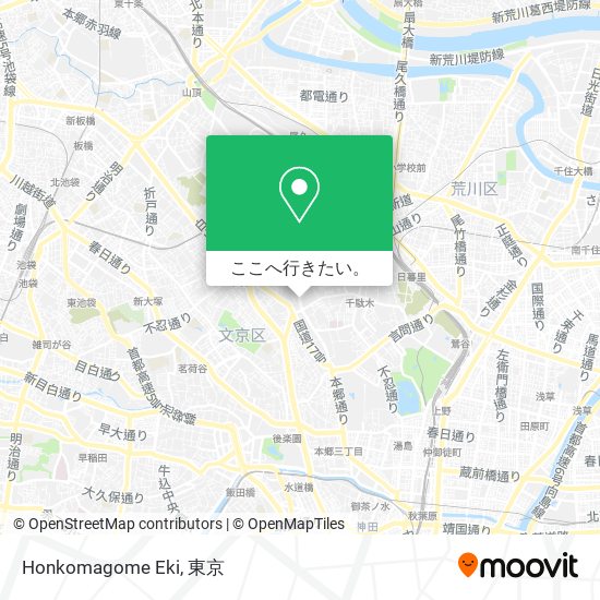 Honkomagome Eki地図