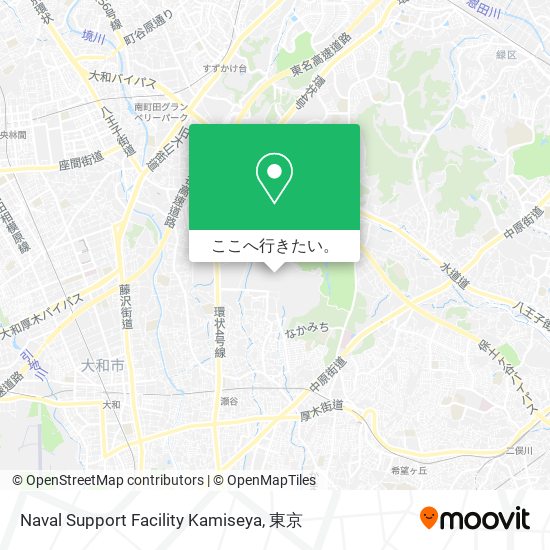 Naval Support Facility Kamiseya地図