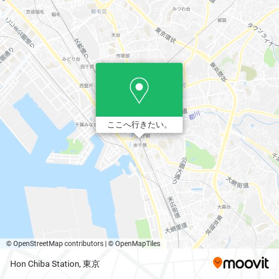 Hon Chiba Station地図