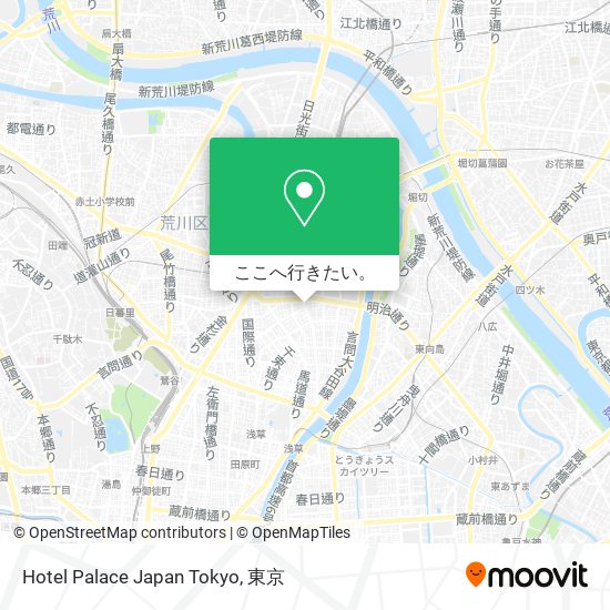 Hotel Palace Japan Tokyo地図