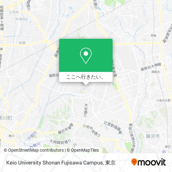 Keio University Shonan Fujisawa Campus地図