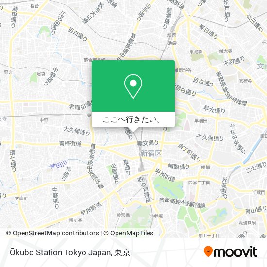 Ōkubo Station Tokyo Japan地図