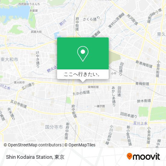 Shin Kodaira Station地図