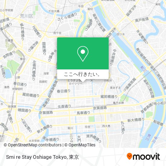 Smi re Stay Oshiage Tokyo地図