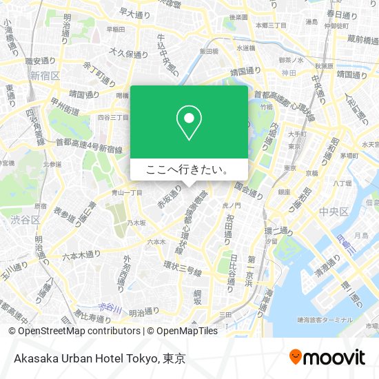 Akasaka Urban Hotel Tokyo地図