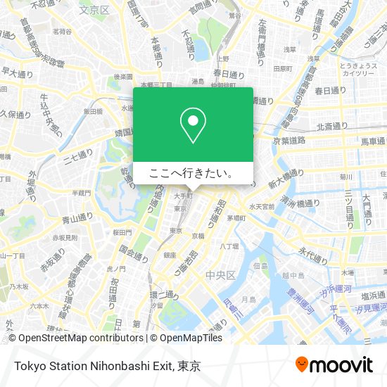 Tokyo Station Nihonbashi Exit地図