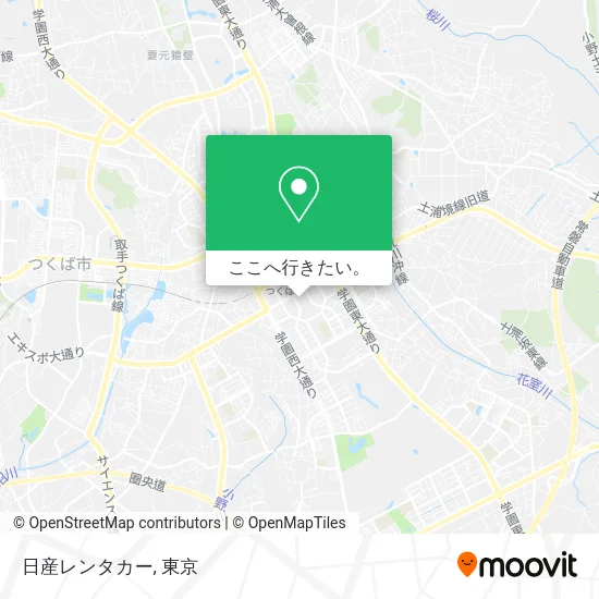 日産レンタカー地図