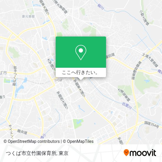 つくば市立竹園保育所地図
