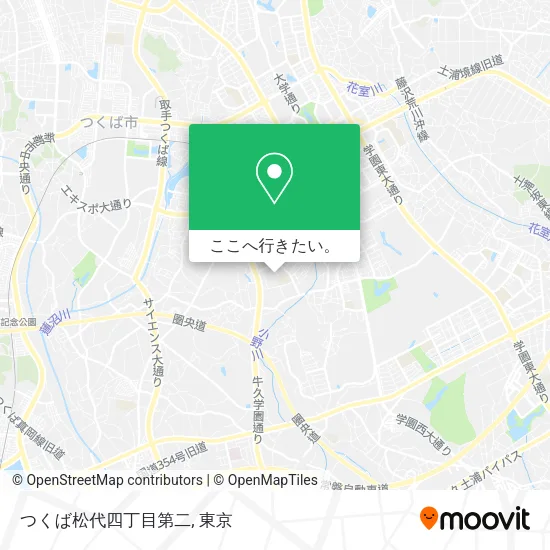 つくば松代四丁目第二地図
