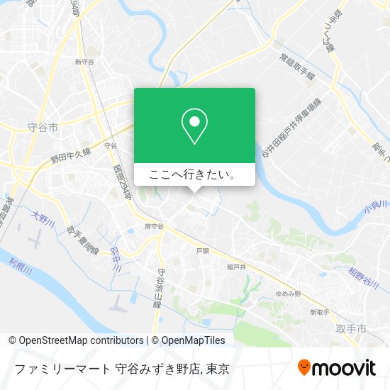 ファミリーマート 守谷みずき野店地図