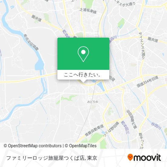 ファミリーロッジ旅籠屋つくば店地図