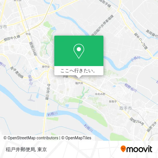 稲戸井郵便局地図