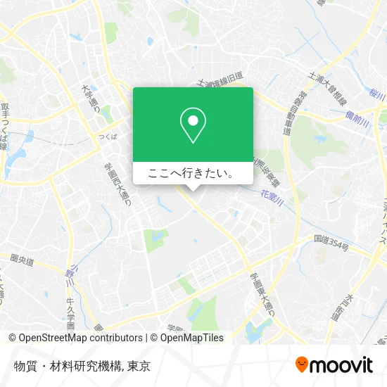 物質・材料研究機構地図