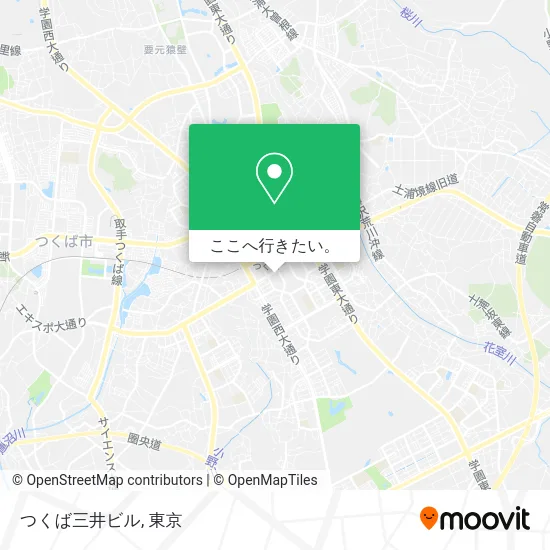 つくば三井ビル地図