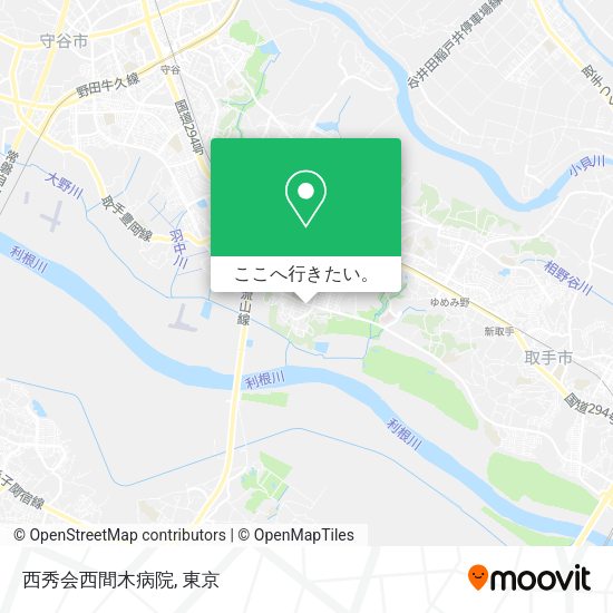西秀会西間木病院地図