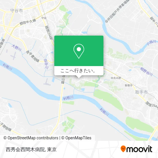 西秀会西間木病院地図