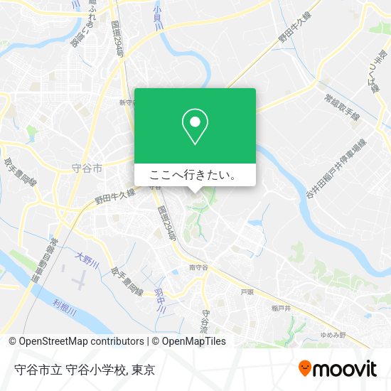 守谷市立 守谷小学校地図