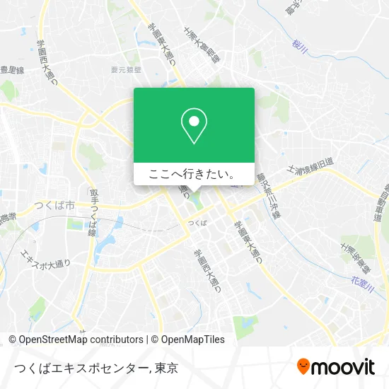 つくばエキスポセンター地図