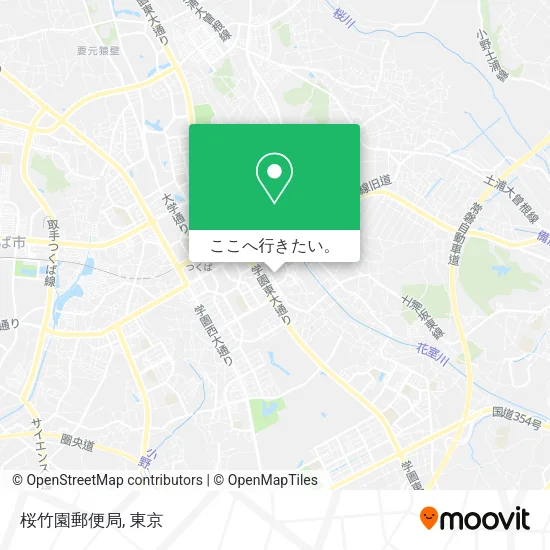 桜竹園郵便局地図