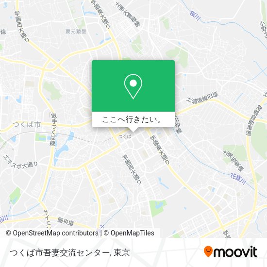 つくば市吾妻交流センター地図