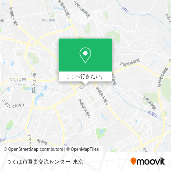つくば市吾妻交流センター地図