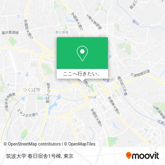 筑波大学 春日宿舎1号棟地図