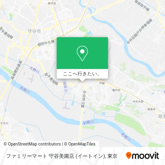 ファミリーマート 守谷美園店 (イートイン)地図