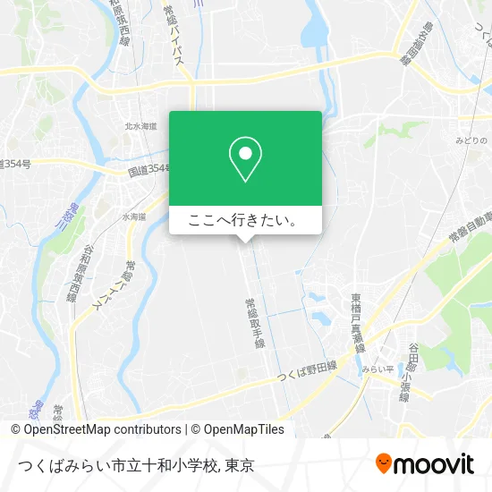 つくばみらい市立十和小学校地図