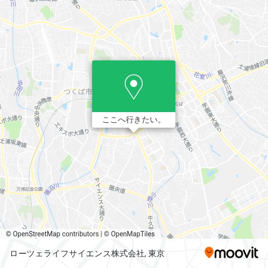 ローツェライフサイエンス株式会社地図