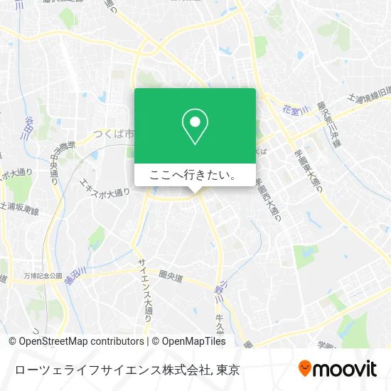 ローツェライフサイエンス株式会社地図