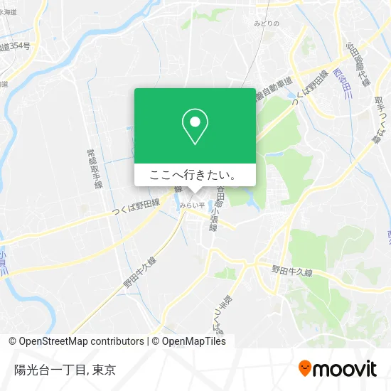 陽光台一丁目地図
