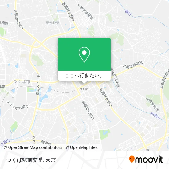 つくば駅前交番地図