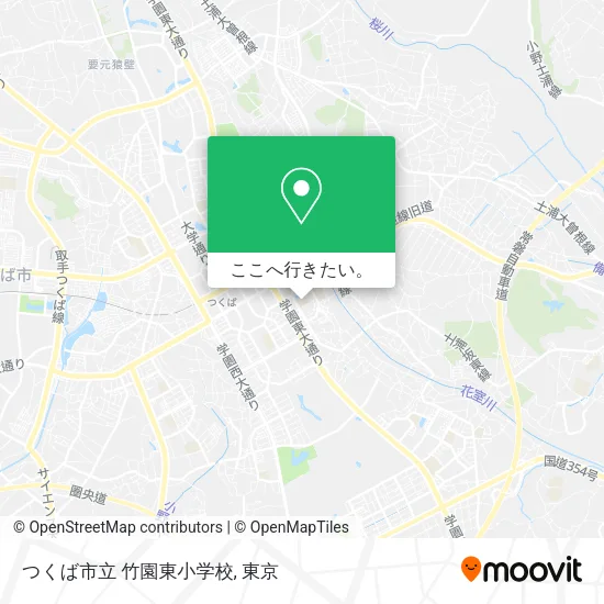 つくば市立 竹園東小学校地図