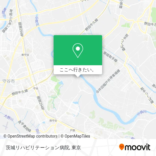 茨城リハビリテーション病院地図