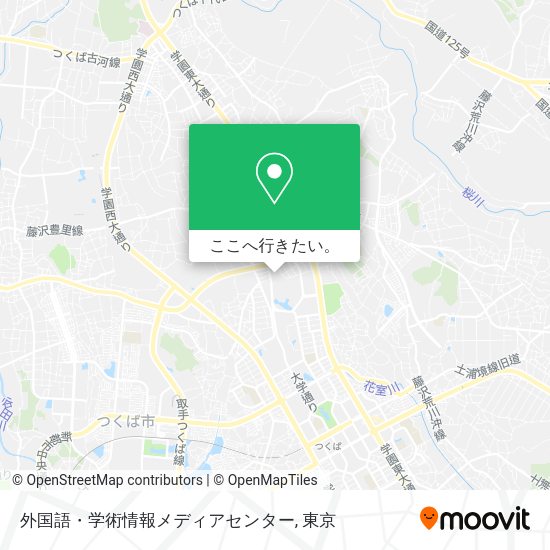 外国語・学術情報メディアセンター地図