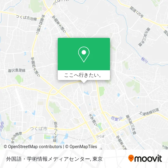 外国語・学術情報メディアセンター地図