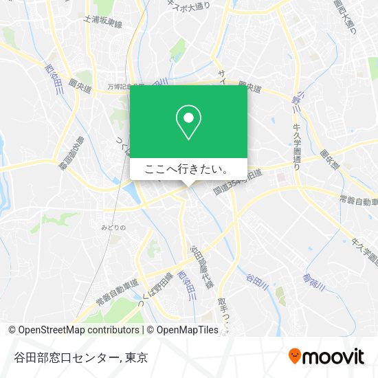 谷田部窓口センター地図