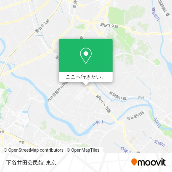 下谷井田公民館地図