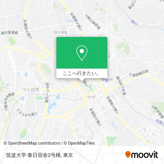 筑波大学 春日宿舎2号棟地図