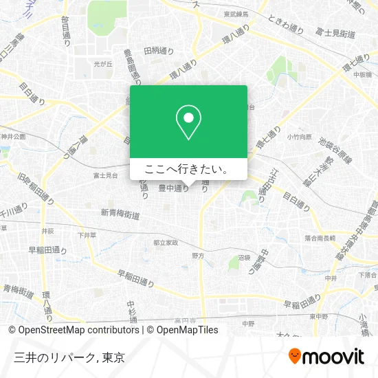 三井のリパーク地図