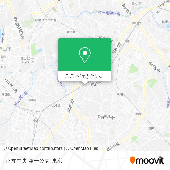 南柏中央 第一公園地図